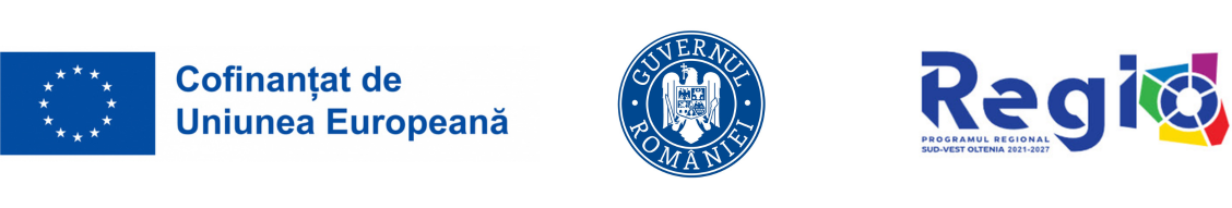 Cofinanțat de Uniunea Europeană · Guvernul României · Regio — Programul Regional Sud-Vest Oltenia 2021–2027